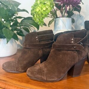 rag & bone brown leather bootie